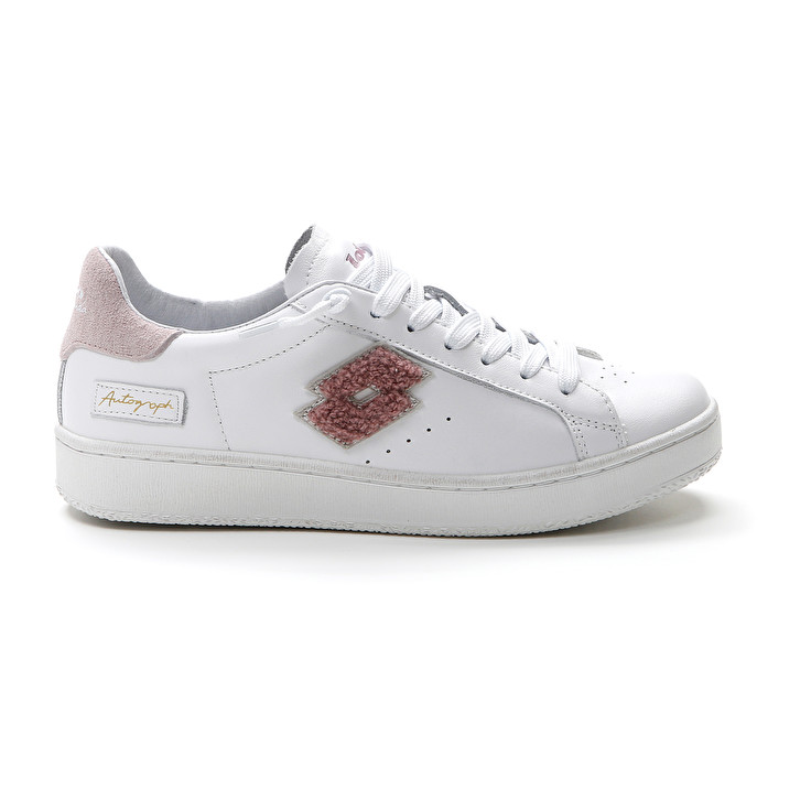 White / Pink Lotto Autograph W Women\'s Sneakers | Lotto-50654