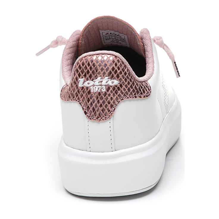 White / Pink Lotto Impressions Python W Women's Sneakers | Lotto-54673