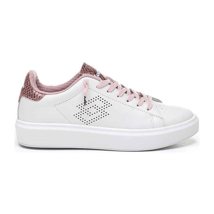 White / Pink Lotto Impressions Python W Women\'s Sneakers | Lotto-54673