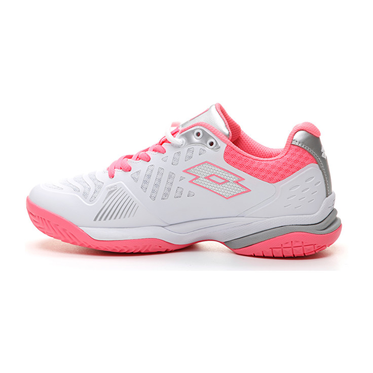 White / Pink Lotto Space 400 Alr W Women's Tennis Shoes | Lotto-54761