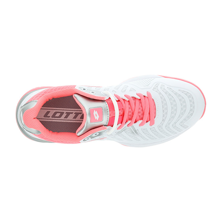 White / Pink Lotto Space 400 Alr W Women's Tennis Shoes | Lotto-54761