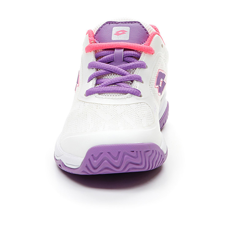 White / Purple Lotto Mirage 600 Alr Jr Kids' Tennis Shoes | Lotto-25666