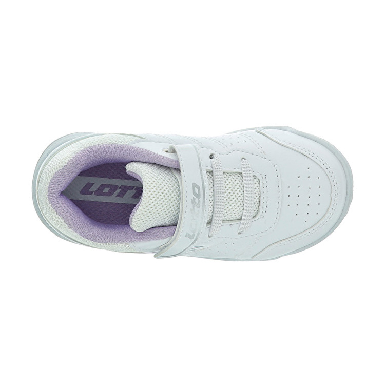 White / Purple Lotto Set Ace Xii Kids' Sneakers | Lotto-85558