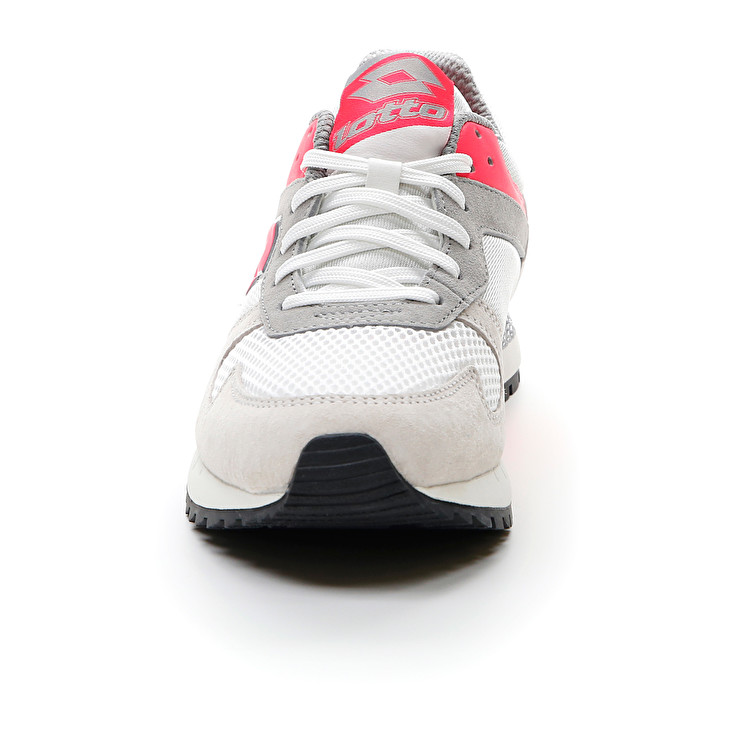 White / Red / Grey Lotto Runner Plus '95 Iii W Women's Lifestyle Shoes | Lotto-87618