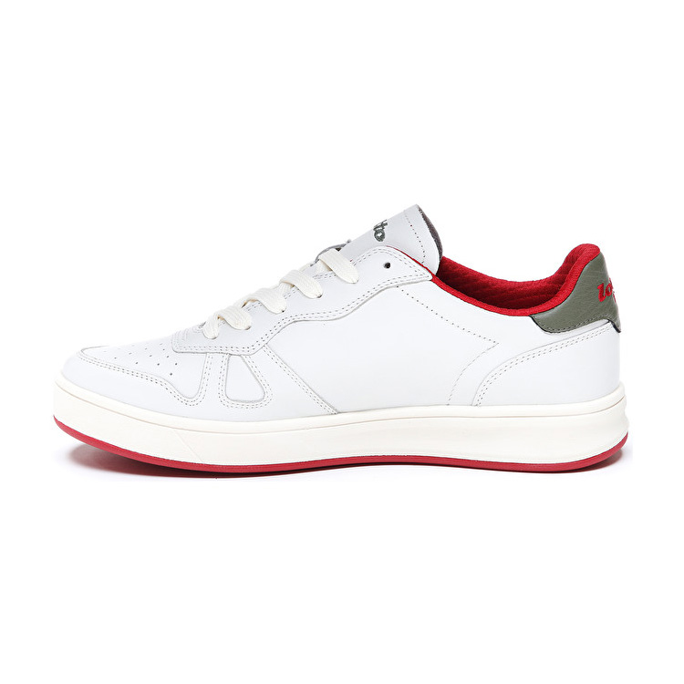 White / Red Lotto Signature Men's Sneakers | Lotto-62566