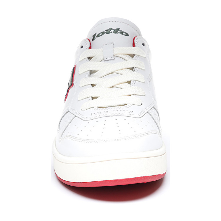 White / Red Lotto Signature Men's Sneakers | Lotto-62566