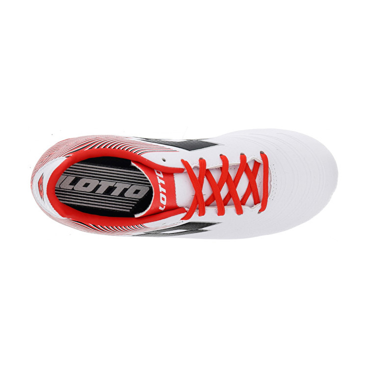 White / Red Lotto Solista 700 Ii Fg Jr Kids' Soccer Shoes | Lotto-62402