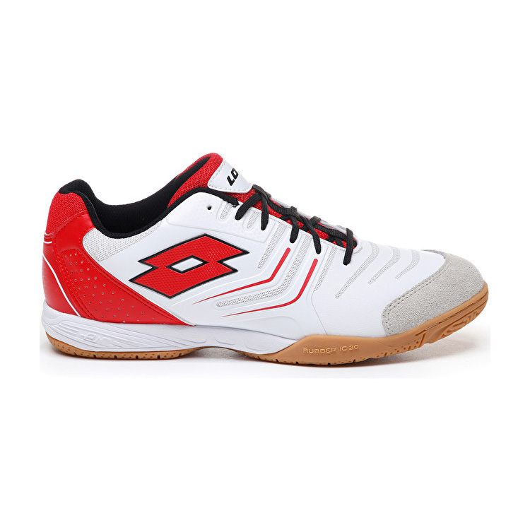 White / Red Lotto Tacto 300 Iv Men\'s Indoor Shoes | Lotto-33414