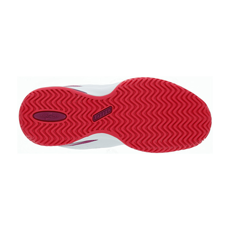 White / Red / Purple Lotto Superrapida 200 Jr L Kids' Padel Shoes | Lotto-12416