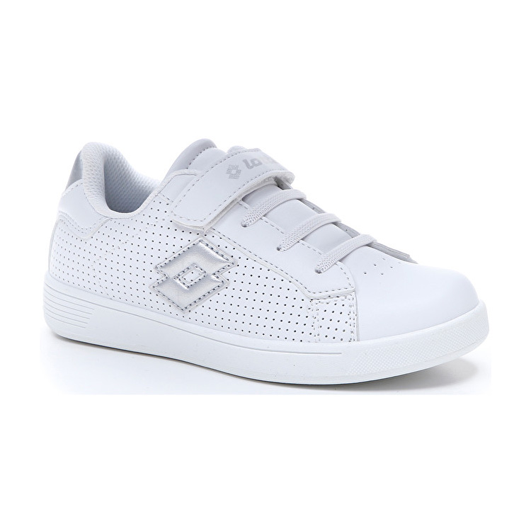 White / Silver Lotto 1973 Evo Amf Ii Micro Kids' Sneakers | Lotto-77598