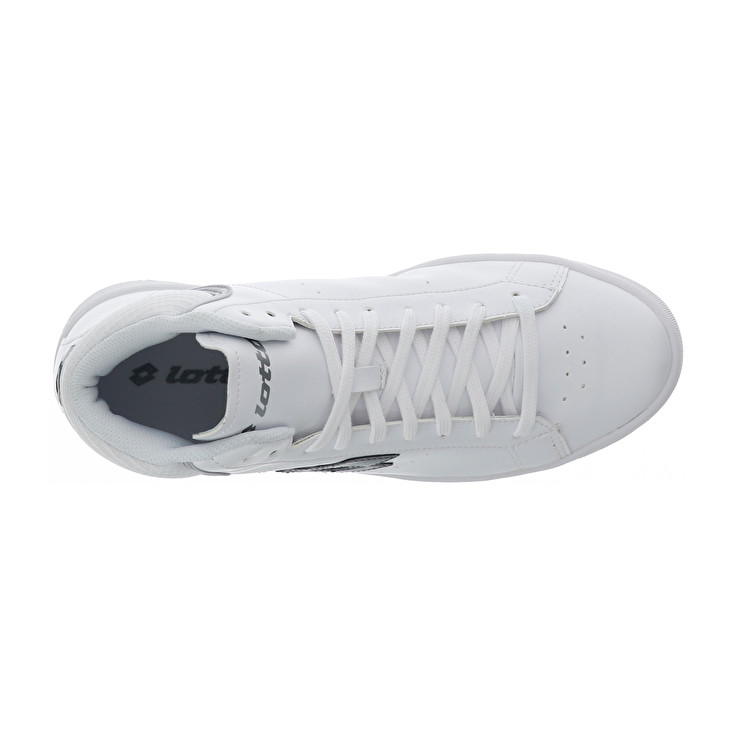 White / Silver Lotto 1973 Evo Mid Metal W Women's Lifestyle Shoes | Lotto-79428