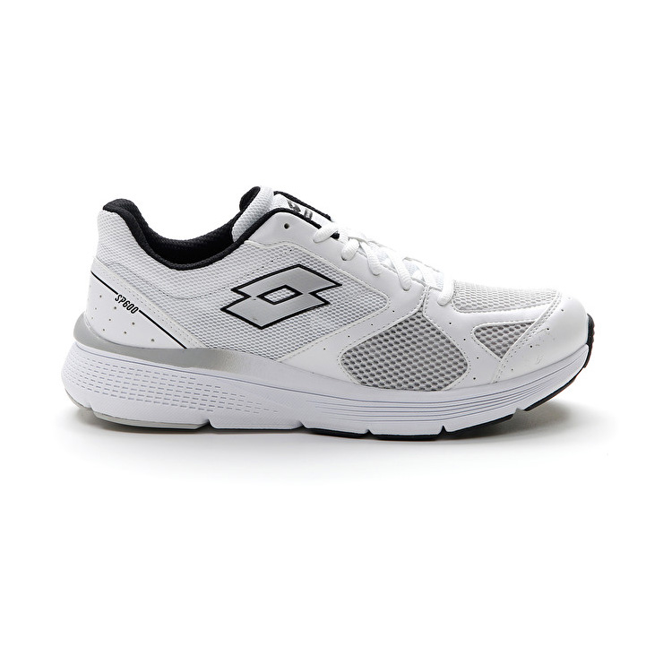 White / Silver Lotto Speedride 600 Ix Men\'s Running Shoes | Lotto-23856