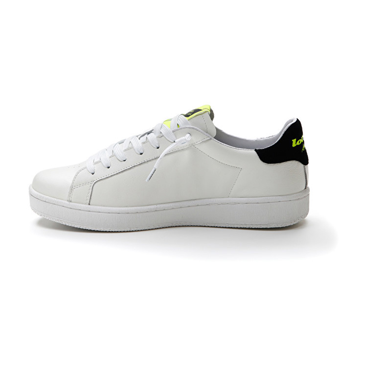 White / Yellow / Black Lotto Autograph Block Men's Sneakers | Lotto-46191