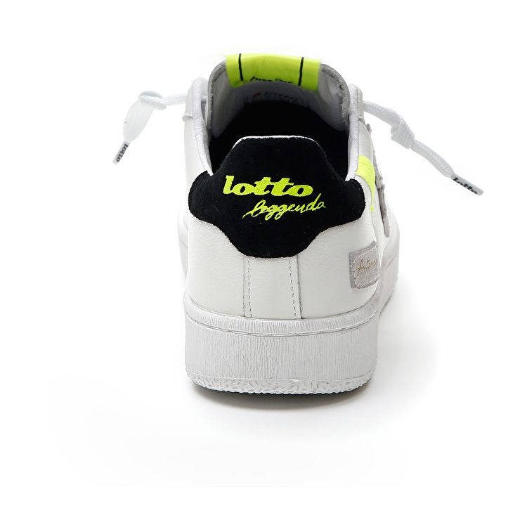 White / Yellow / Black Lotto Autograph Block Men's Sneakers | Lotto-46191