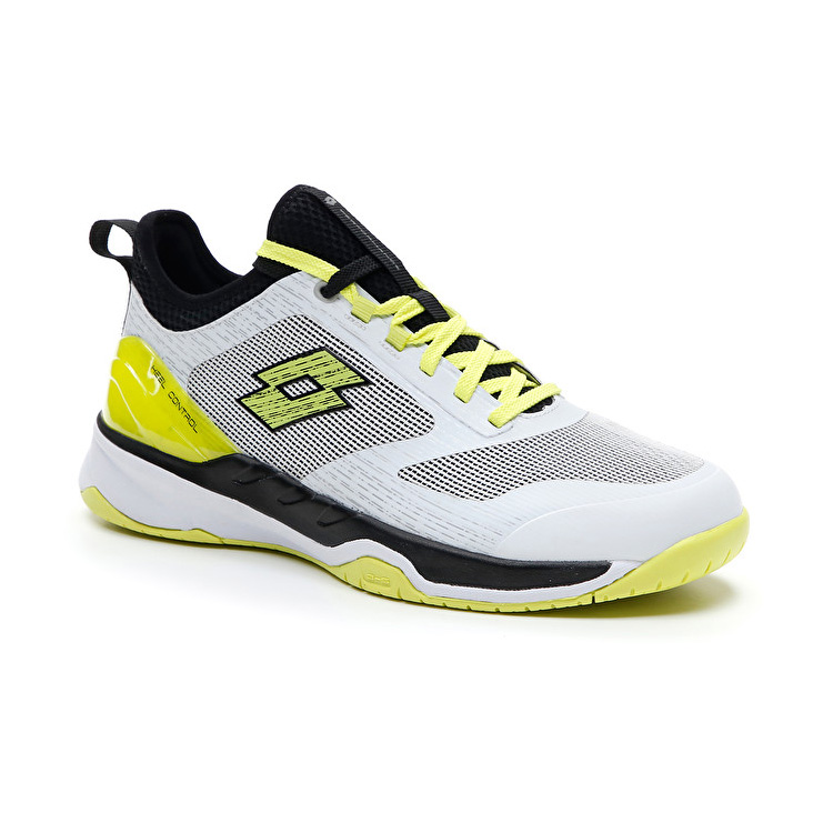 White / Yellow / Black Lotto Mirage 200 Spd Men's Tennis Shoes | Lotto-36474