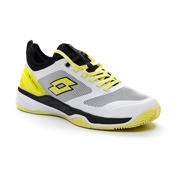 White / Yellow / Black Lotto Mirage 200 Cly Men's Tennis Shoes | Lotto-47153