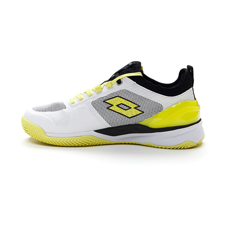 White / Yellow / Black Lotto Mirage 200 Cly Men's Tennis Shoes | Lotto-47153