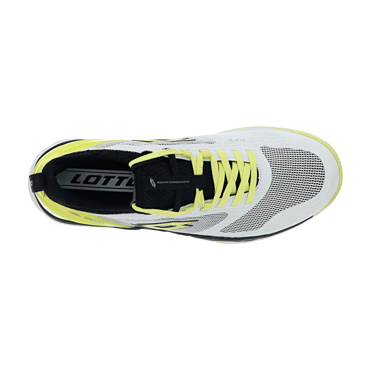 White / Yellow / Black Lotto Mirage 200 Cly Men's Tennis Shoes | Lotto-47153