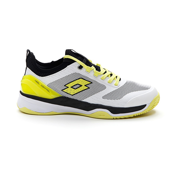 White / Yellow / Black Lotto Mirage 200 Cly Men\'s Tennis Shoes | Lotto-47153