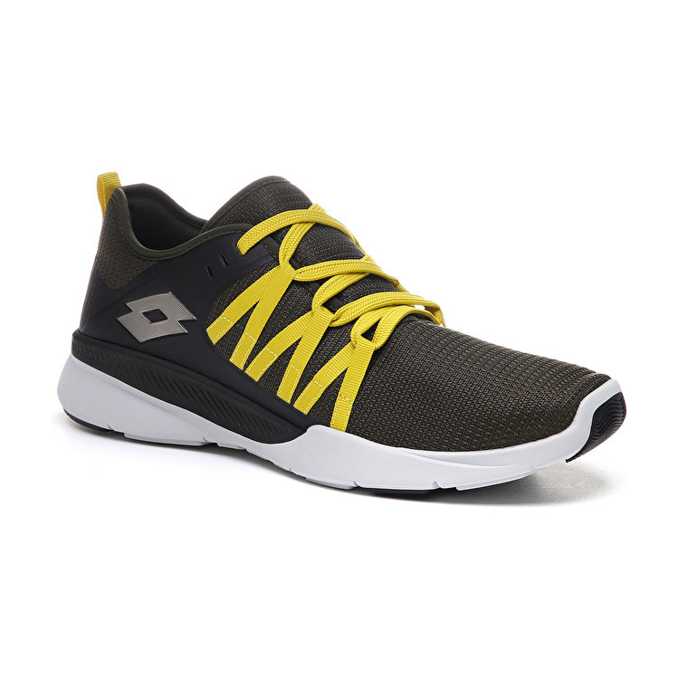 Yellow / Black Lotto Dinamica 100 Men's Lifestyle Shoes | Lotto-14625