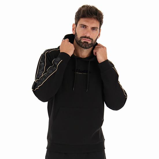 Black Lotto Athletica Classic Iv Sweat Hd Pl Men's Sweatshirt | Lotto-61383