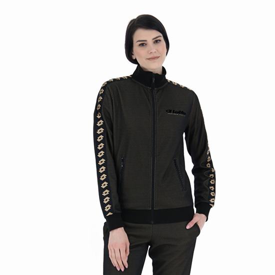 Black Lotto Athletica Classic W Iv Sweat Fz Pl Women's Sweatshirt | Lotto-36375