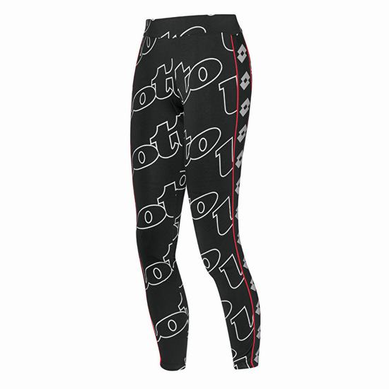 Black Lotto Athletica Prime W Women's Leggings | Lotto-32302