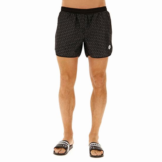 Black Lotto Beach Men's Shorts | Lotto-69672