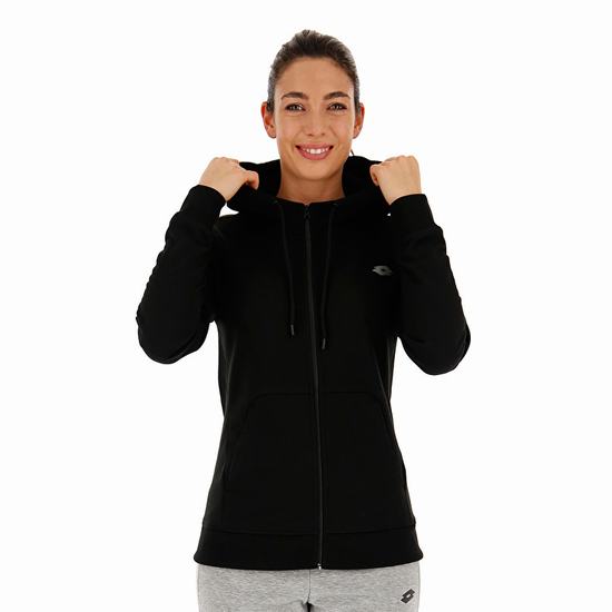 Black Lotto Dinamico W Sweat Women's Sweatshirt | Lotto-44403