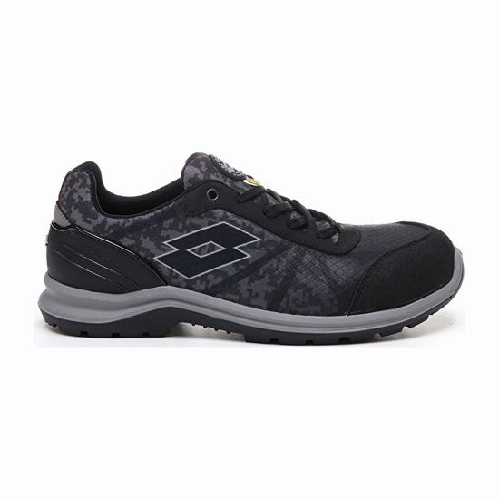 Black Lotto Hit 400 S1p Esd Men's Safety Shoes | Lotto-62959