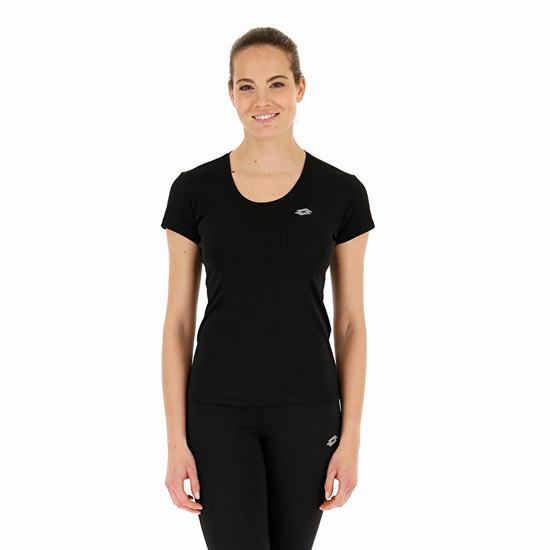 Black Lotto Smart W Women's T Shirts | Lotto-64464