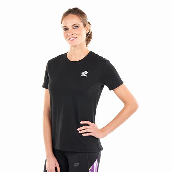 Black Lotto Smart W Women's T Shirts | Lotto-70501