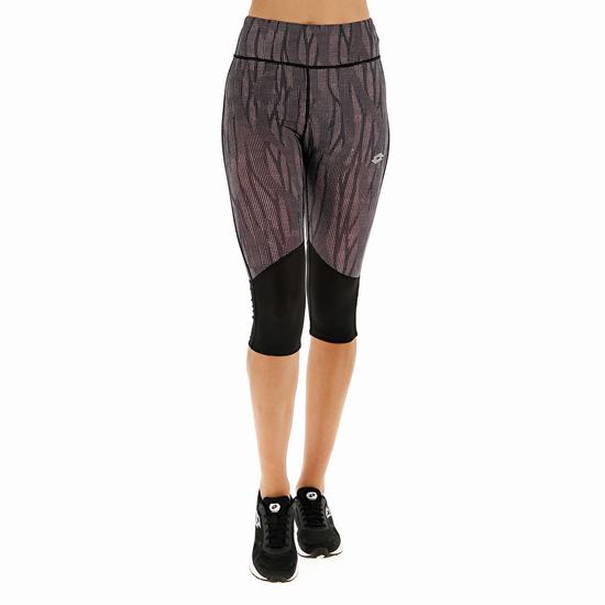 Black Lotto Speedrun W Ii Mid Women's Leggings | Lotto-94550