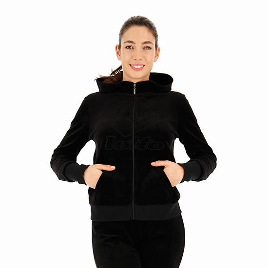 Black Lotto Suit Ryta W Women's Sweatshirt | Lotto-71762