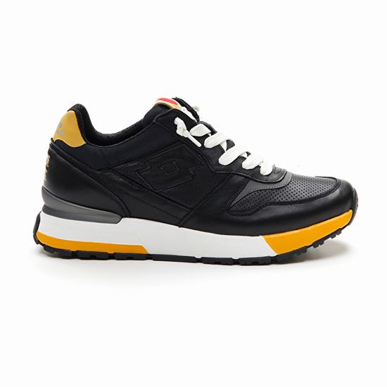 Black / Mango Lotto Tokyo Ginza Lth Men's Sneakers | Lotto-72649