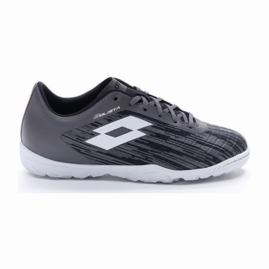 Black / White Lotto Solista 700 Iii Tf Jr Kids' Soccer Shoes | Lotto-50676