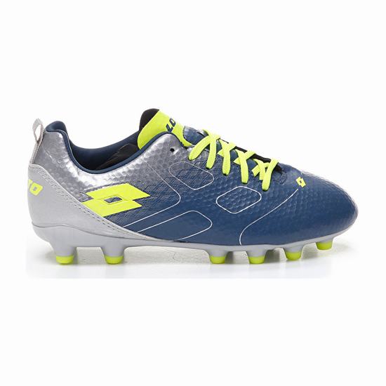 Blue / Green / Silver Lotto Maestro 700 Fg Jr Kids' Soccer Shoes | Lotto-69856