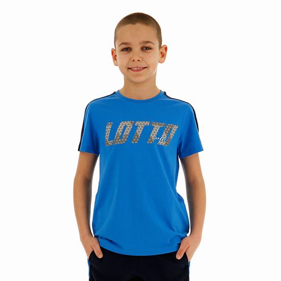 Blue Lotto Logo B Iii Js Kids' T Shirts | Lotto-49800