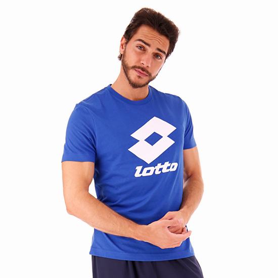 Blue Lotto Smart Js Men's T Shirts | Lotto-16487