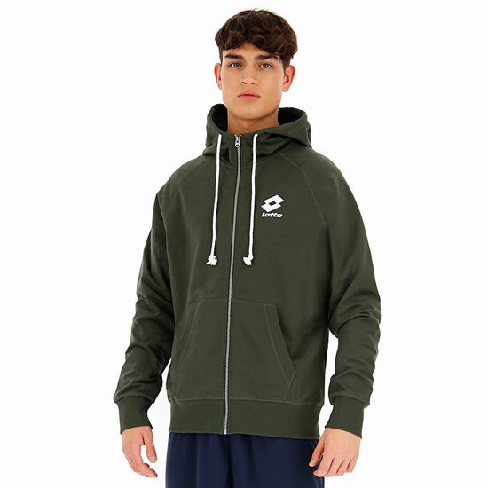 Green Lotto Smart Sweat Fz Hd Ft Lb Men's Sweatshirt | Lotto-33123