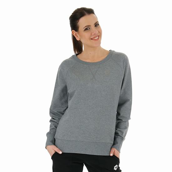 Grey Lotto Smart Sweat W Women's Sweatshirt | Lotto-33540