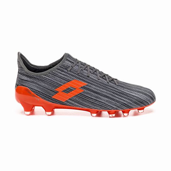 Grey / Orange Lotto Solista 200 Iii Fg Men's Soccer Shoes | Lotto-37776