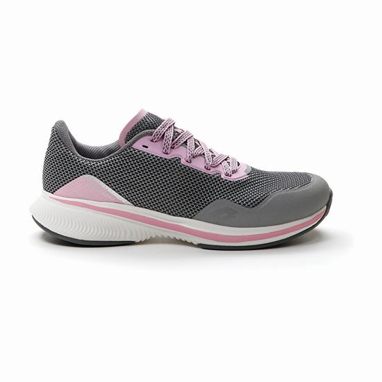 Grey / Purple Lotto Speedevo 502 W Women's Running Shoes | Lotto-33409