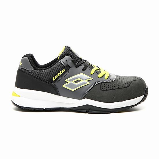 Grey / Yellow Lotto Street S1p Src Men's Safety Shoes | Lotto-30000