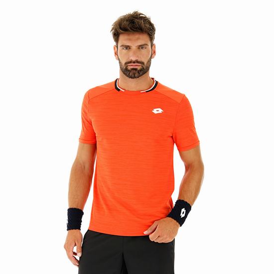 Orange Lotto Top Ten Ii Pl Men's T Shirts | Lotto-16061