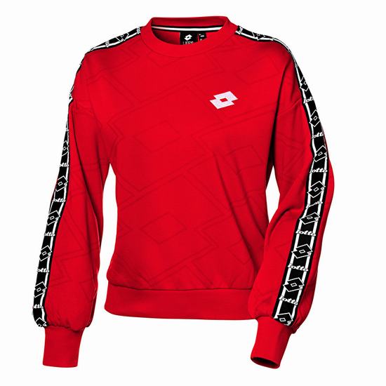 Red Lotto Athletica Classic W Ii Sweat Rn Ft Women's Tracksuits | Lotto-13845