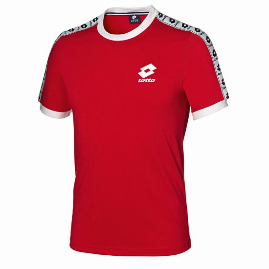 Red Lotto Athletica Js Men's T Shirts | Lotto-50001