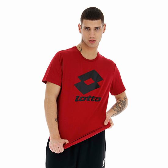 Red Lotto Smart Ii Js Men's T Shirts | Lotto-99176