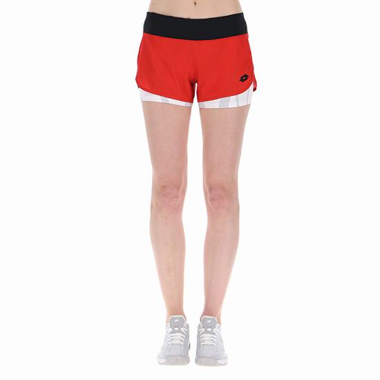 Red Lotto Top Ten W Iii Prt2 Pl Women's Shorts | Lotto-64593