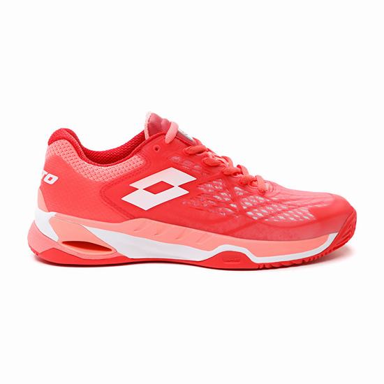 Red / White / Rose Lotto Mirage 100 Cly W Women's Tennis Shoes | Lotto-16600